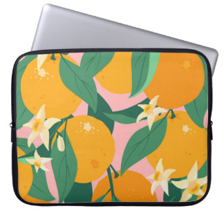 Citrus Hand-Drawn Vintage Style Laptop Sleeve