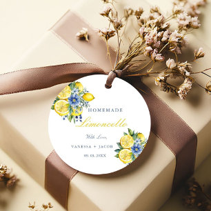 Citrus Homemade Limoncello Lemon Wedding favours Favour Tags