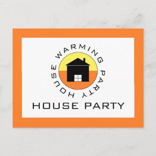 Citrus House Logo, Housewarming Party Invitation