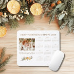 Citrus Hygge Christmas Calendar Mouse Pad<br><div class="desc">Add the fresh, cosy touch of the holiday season to your family and friends' desktops all year round, with our Citrus Hygge Christmas ✨2025✨ Calendar Mouse Pad. This botanical-themed design includes a place for your photo and family name, alongside the heartfelt reminder from Isaiah 9:6, "For unto us a child...</div>