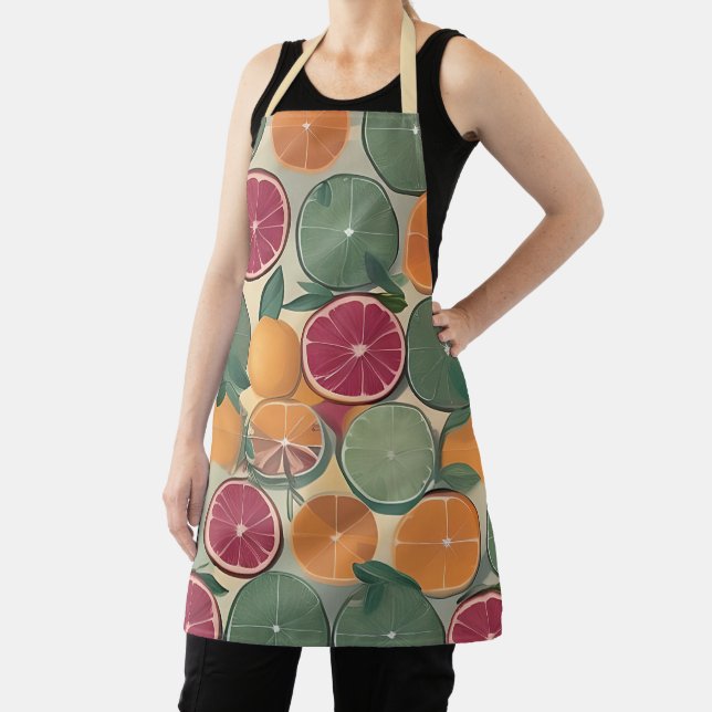 Citrus in muted tones  apron (Insitu)