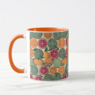 Citrus in muted tones mug