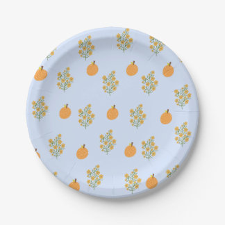 Citrus-inspired paper plate