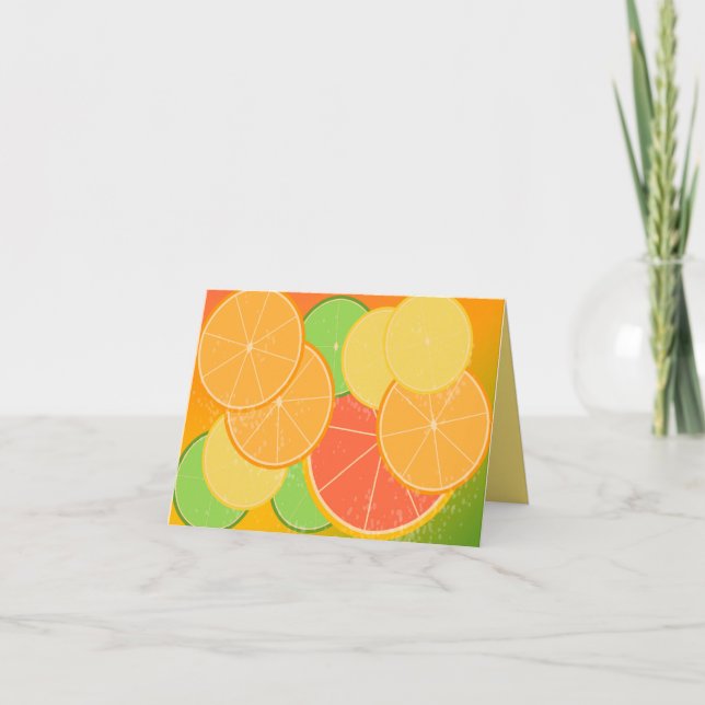 Citrus Joy Note card (blank inside) (Front)