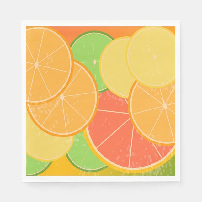 Citrus Joy Paper Napkins (Front)