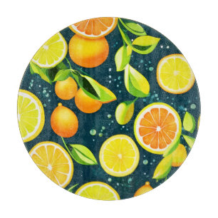 Citrus Kaleidoscope: A Vibrant Medley Cutting Board