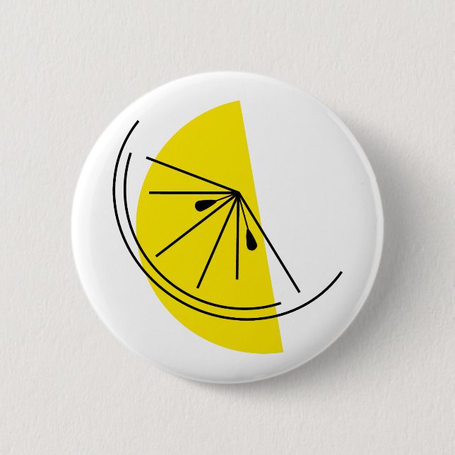Citrus Lemon button (Front)