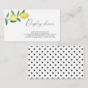 Citrus lemon - Display shower Enclosure Card