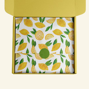 Citrus Lemon Fruit pattern Tissue Paper