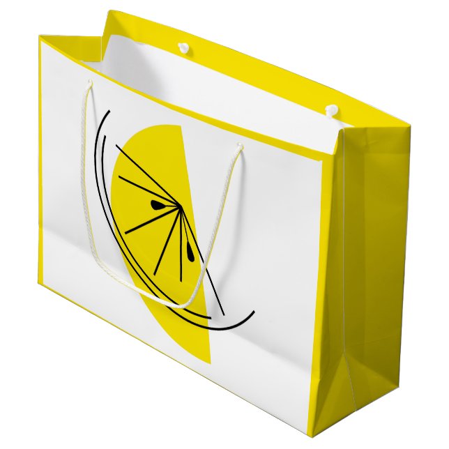 Citrus Lemon gift bag large (Front Angled)