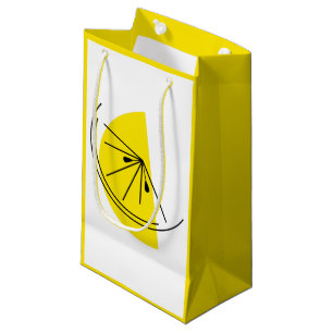 Citrus Lemon gift bag small yellow
