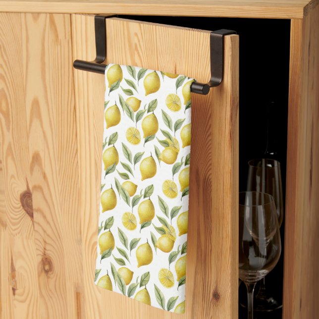 Citrus Lemon Lime  Tea Towel (Thirds Fold)