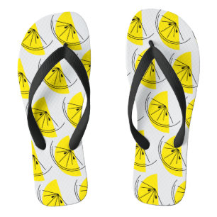 Citrus Lemon Multi Flip Flops