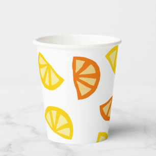 Citrus Lemon Orange Mexican Party Theme Paper Cups