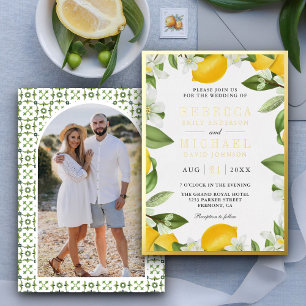 Citrus Lemon Orchard Photo Wedding Gold