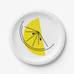 Citrus Lemon Paper Plate