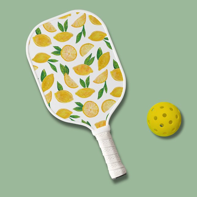 Citrus lemon pattern pickleball paddle (Lemon pattern pickleball paddle)