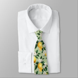 Citrus Lemon pattern Tie