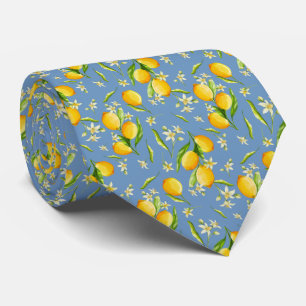 Citrus Lemon Pattern Tie