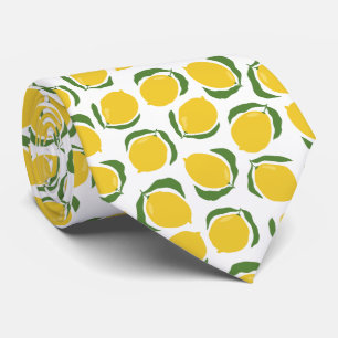 Citrus Lemon pattern Tie