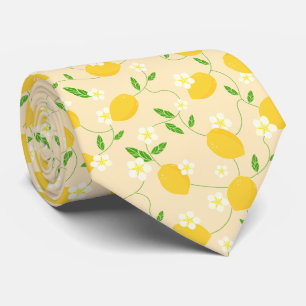 Citrus Lemon Pattern Tie