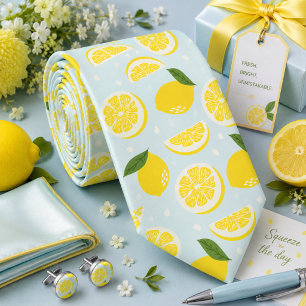 Citrus Lemon pattern Tie