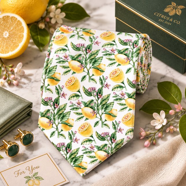 Citrus Lemon pattern Tie (Creator Uploaded)