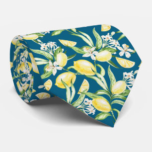 Citrus Lemon Pattern Tie
