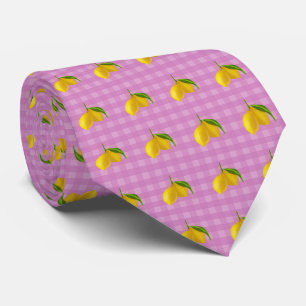Citrus Lemon Pattern Tie