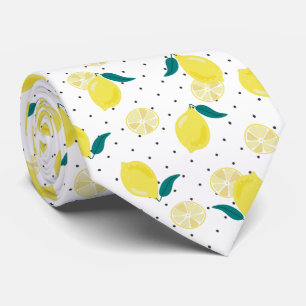Citrus Lemon Pattern Tie