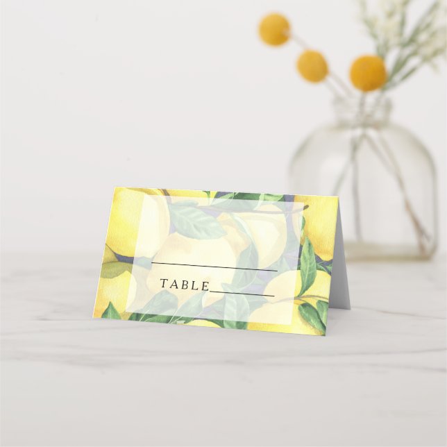 Citrus lemon - place cards (Front)
