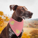 Citrus Lemon Script Name Pet Bandanna<br><div class="desc">Cute Pet Name Bandanna with Citrus</div>