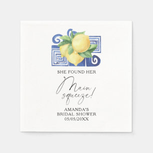 Citrus Lemon - She found her main squeeze Napkin