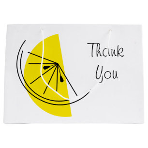 Citrus Lemon ThankYou gift bag large