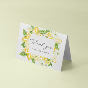 citrus lemon tree thank you card