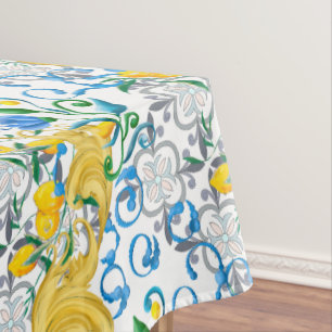 Citrus,lemons,mediterranean     tablecloth