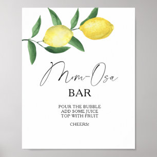 Citrus lemons - Mon-osa bar Poster