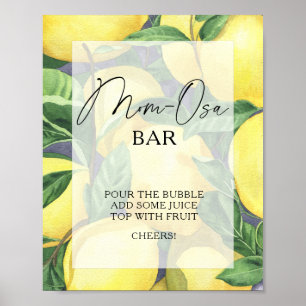 Citrus lemons - Mon-osa bar Poster