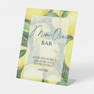 Citrus lemons - Mon-osa bar Poster Pedestal Sign