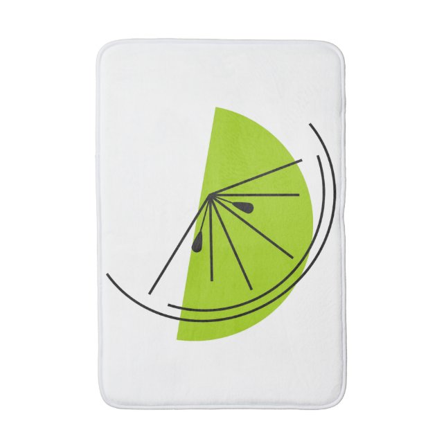 Citrus Lime bath mat (Front Vertical)
