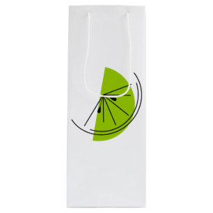 Citrus Lime gift bag wine