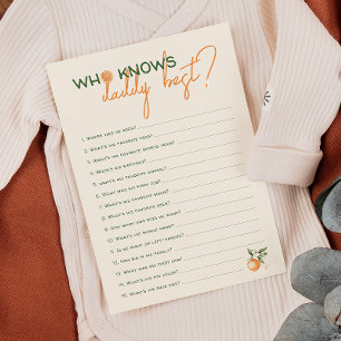 Citrus Little Cutie Who Knows Daddy Best Card