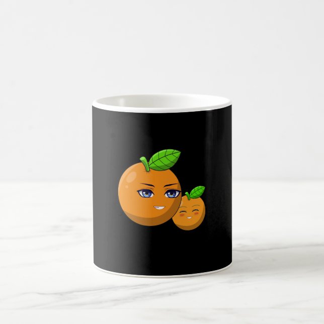 Citrus Love - loving orange mum and son Coffee Mug (Center)