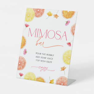 Citrus Main Squeeze Bridal Shower Mimosa Bar Sign