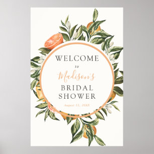 Citrus Main Squeeze Bridal Shower Welcome Sign