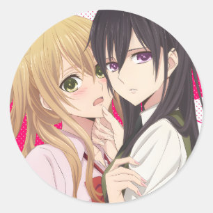 Citrus   Mei x Yuzu   Yuri Anime Manga    Classic Round Sticker