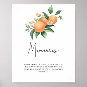 Citrus - memories with the bride poster