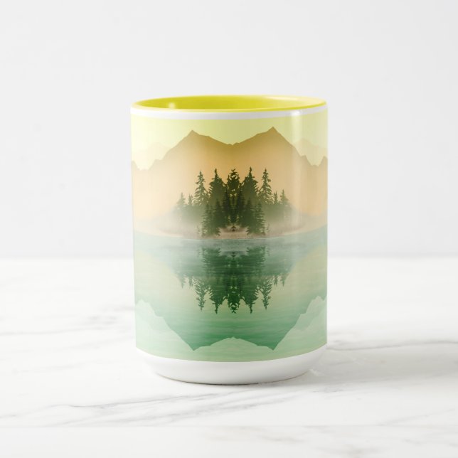 Citrus Mountains Forest Landscape Mug (Center)