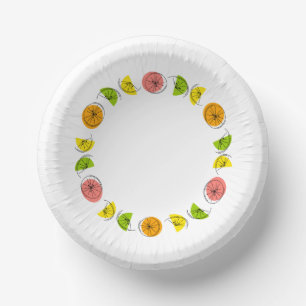 Citrus Multi Circle Paper Plate