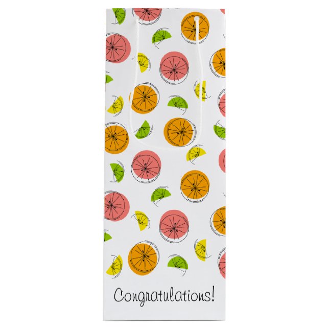 Citrus Multi Congratulations! gift bag small (Front)